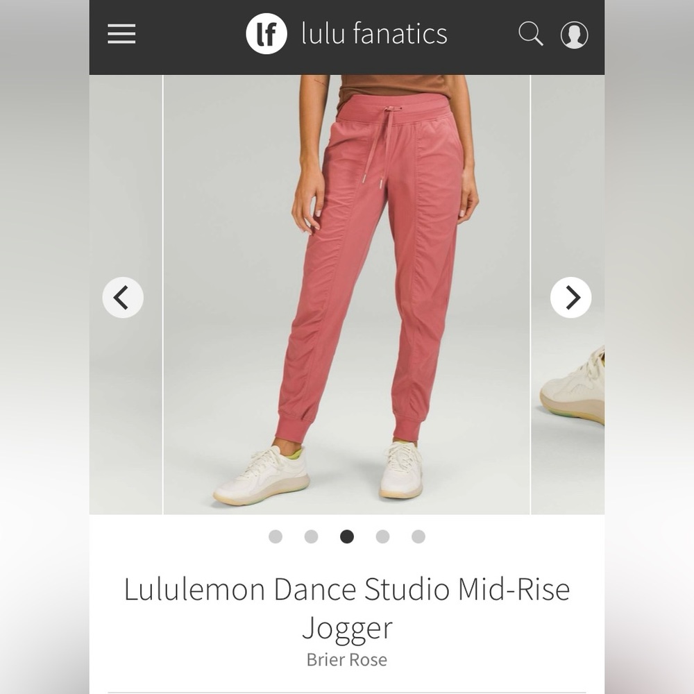 Lululemon studio joggers sz6 NWT